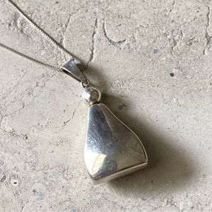 Taxco Mexico Vintage Perfume Pendant Flask Sterling